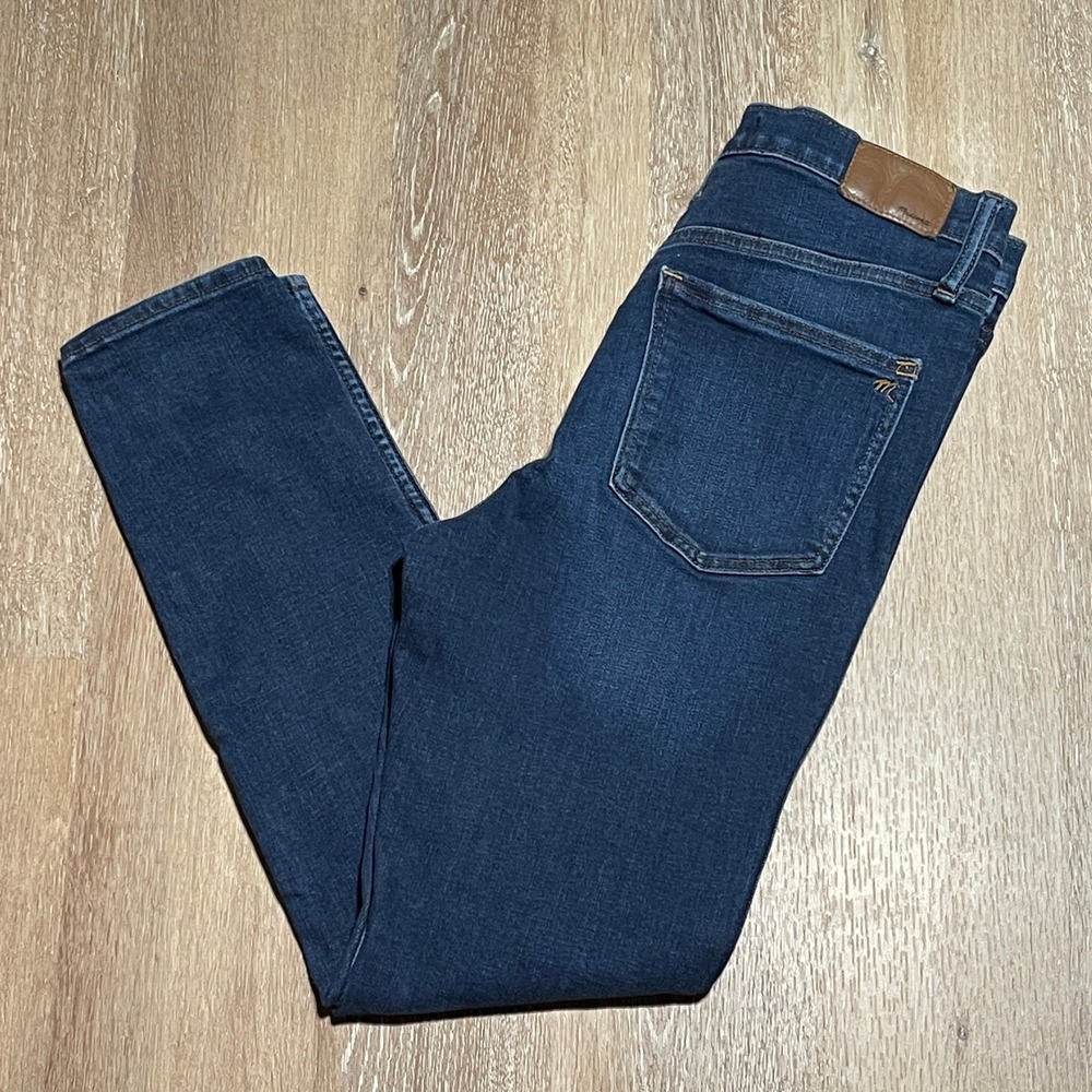 Madewell Womens 10" High Rise Skinny Jeans Dark Wash Denim Size‎ 27 EUC